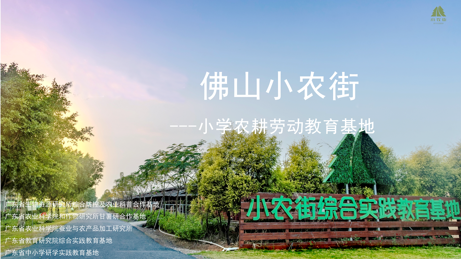 佛山小農(nóng)街綜合研學(xué)實(shí)踐基地