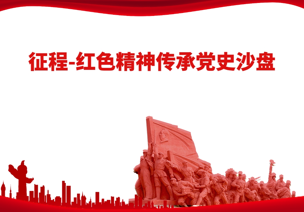 征程-紅色精神傳承黨史沙盤