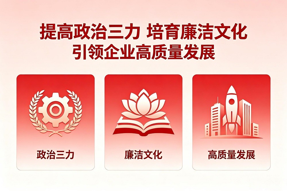 提高政治三力，培育廉潔文化，引領(lǐng)企業(yè)高質(zhì)量發(fā)展