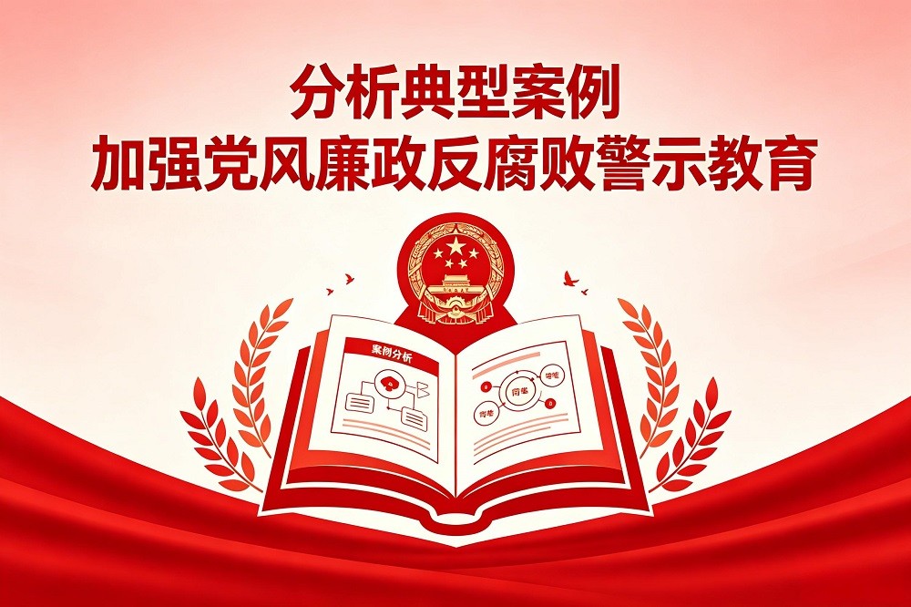 分析典型案例，加強黨風廉政反腐敗警示教育