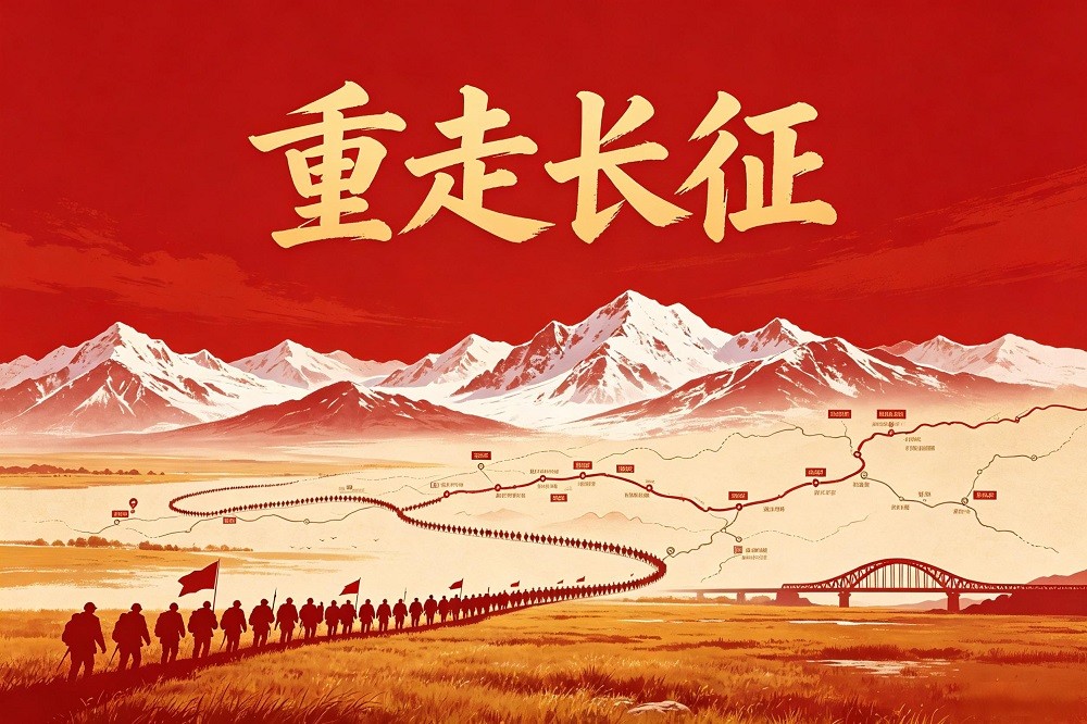 重走長征黨建沙盤