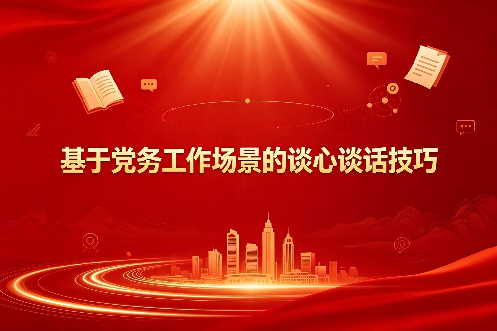 基于黨務(wù)工作場(chǎng)景的談心談話技巧